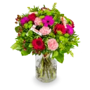 mix květin s čokoládou